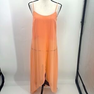 NWT Marciano peach tunic waist length lining adjustable straps size XS